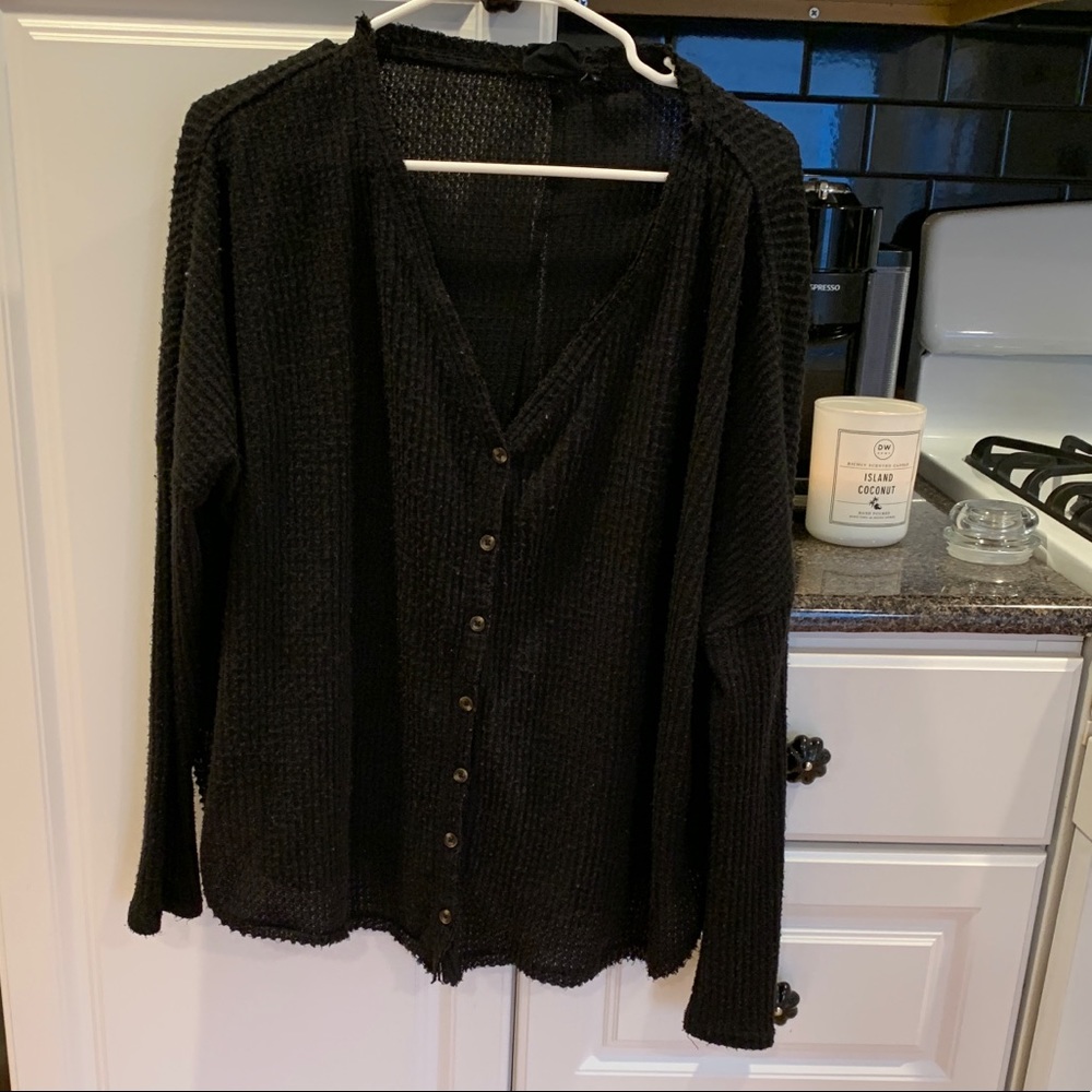 Urban Outfitters Waffle Knit Long Sleeve